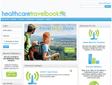 Tablet Screenshot of healthcaretravelbook.com